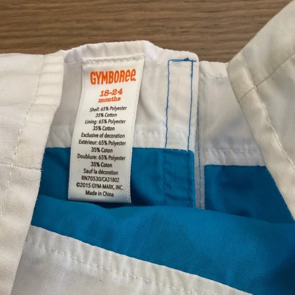 Gymboree White and Blue Striped Dress